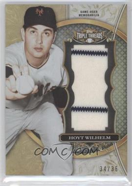 2013 Topps Triple Threads - Unity Jumbo Relics #TTUJR-HW2 - Hoyt Wilhelm /36