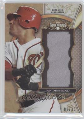 2013 Topps Triple Threads - Unity Jumbo Relics #TTUJR-ID2 - Ian Desmond /36