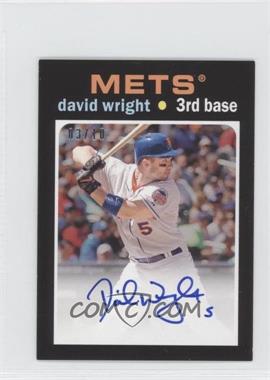 2013 Topps Update Series - 1971 Topps Minis - Autographs #TMA-DW - David Wright /10