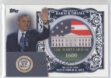 2013 Topps Update Series - Barack Obama Re-Election Manufactured Patch #PP1 - Barack Obama Re-Elected Commemorative Patch