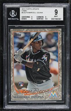 2013 Topps Update Series - [Base] - Desert Camo Foil #US279 - Marcell Ozuna /99 [BGS 9 MINT]