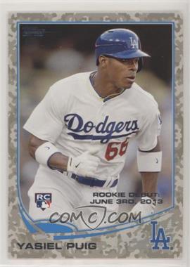 2013 Topps Update Series - [Base] - Desert Camo Foil #US330 - Rookie Debut - Yasiel Puig /99