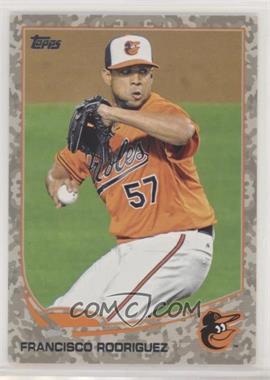 2013 Topps Update Series - [Base] - Desert Camo Foil #US78 - Francisco Rodriguez /99 [Noted]