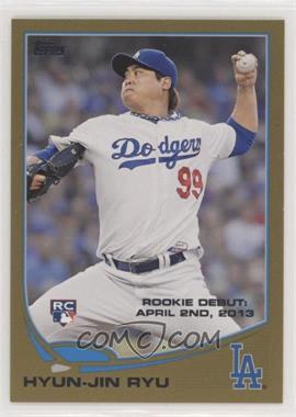 2013 Topps Update Series - [Base] - Gold #US192 - Rookie Debut - Hyun-jin Ryu /2013