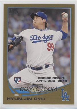 2013 Topps Update Series - [Base] - Gold #US192 - Rookie Debut - Hyun-jin Ryu /2013