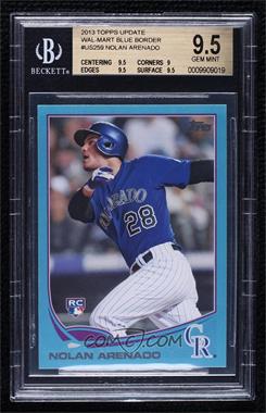 2013 Topps Update Series - [Base] - Wal-Mart Blue #US259 - Nolan Arenado [BGS 9.5 GEM MINT]