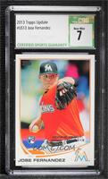 Rookie Debut - Jose Fernandez [CSG 7 Near Mint]