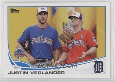 2013 Topps Update Series - [Base] #US134.2 - All-Star - Justin Verlander (With David Wright)