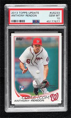 2013 Topps Update Series - [Base] #US233 - Rookie Debut - Anthony Rendon [PSA 10 GEM MT]