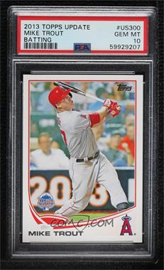 2013 Topps Update Series - [Base] #US300.1 - All-Star - Mike Trout (Swinging) [PSA 10 GEM MT]