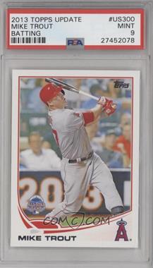 2013 Topps Update Series - [Base] #US300.1 - All-Star - Mike Trout (Swinging) [PSA 9 MINT]