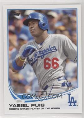 2013 Topps Update Series - [Base] #US46 - Checklist - Yasiel Puig