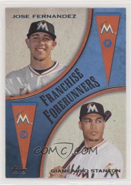 2013 Topps Update Series - Franchise Forerunners #FF-10 - Jose Fernandez, Giancarlo Stanton