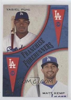 2013 Topps Update Series - Franchise Forerunners #FF-2 - Yasiel Puig, Matt Kemp