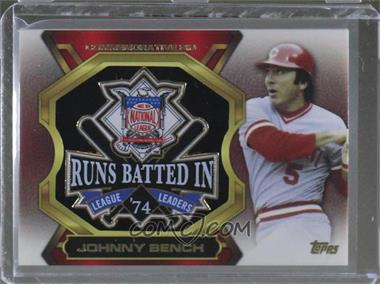 2013 Topps Update Series - League Leaders Pins #LLP-JB - Johnny Bench
