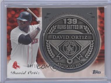 2013 Topps Update Series - Pennant Chase Coins - Steel #PCC-DO - David Ortiz /10