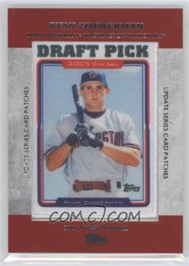 2013 Topps Update Series - Rookie Commemorative Patches #TRCP-12 - Ryan Zimmerman