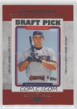 2013 Topps Update Series - Rookie Commemorative Patches #TRCP-12 - Ryan Zimmerman