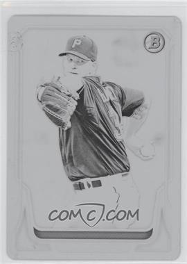 2014 Bowman - [Base] - Printing Plate Black #155 - A.J. Burnett /1