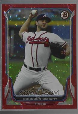 2014 Bowman - [Base] - Red Ice #4 - Brandon Beachy /25 [Noted]
