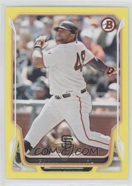 2014 Bowman - [Base] - Yellow #148 - Pablo Sandoval /99