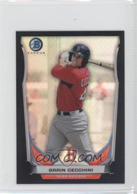 2014 Bowman - Bowman Scout Top 5 Prospects Mini Chrome Refractors - Black #BM-BRS3 - Garin Cecchini /15