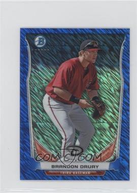 2014 Bowman - Bowman Scout Top 5 Prospects Mini Chrome Refractors - Blue #BM-AD5 - Brandon Drury /250