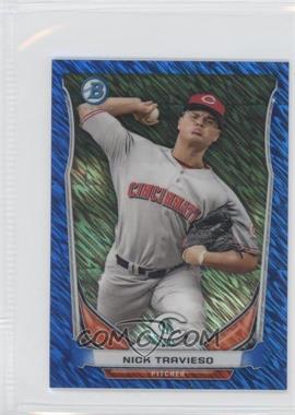 2014 Bowman - Bowman Scout Top 5 Prospects Mini Chrome Refractors - Blue #BM-CR5 - Nick Travieso /250