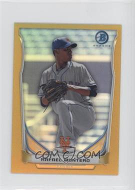 2014 Bowman - Bowman Scout Top 5 Prospects Mini Chrome Refractors - Gold #BM-NYM3 - Rafael Montero /25