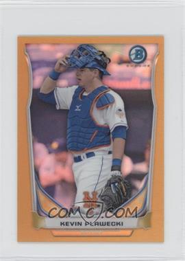 2014 Bowman - Bowman Scout Top 5 Prospects Mini Chrome Refractors - Gold #BM-NYM4 - Kevin Plawecki /25