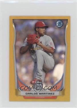 2014 Bowman - Bowman Scout Top 5 Prospects Mini Chrome Refractors - Gold #BM-STL3 - Carlos Martinez /25