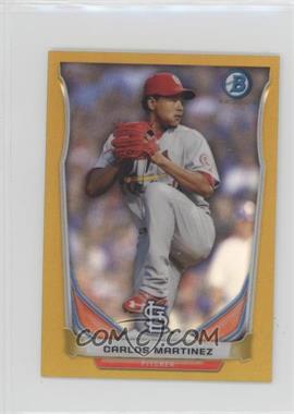 2014 Bowman - Bowman Scout Top 5 Prospects Mini Chrome Refractors - Gold #BM-STL3 - Carlos Martinez /25