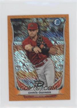 2014 Bowman - Bowman Scout Top 5 Prospects Mini Chrome Refractors - Orange #BM-AD3 - Chris Owings /50