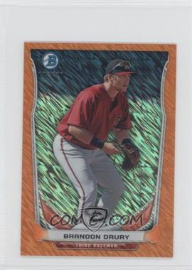 2014 Bowman - Bowman Scout Top 5 Prospects Mini Chrome Refractors - Orange #BM-AD5 - Brandon Drury /50