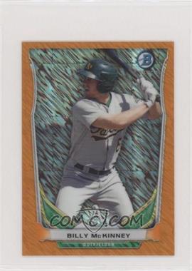 2014 Bowman - Bowman Scout Top 5 Prospects Mini Chrome Refractors - Orange #BM-OA3 - Billy McKinney /50