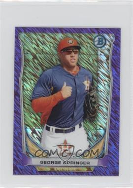 2014 Bowman - Bowman Scout Top 5 Prospects Mini Chrome Refractors - Purple #BM-HA3 - George Springer /99