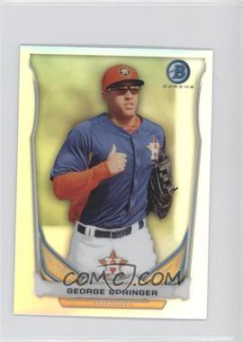 2014 Bowman - Bowman Scout Top 5 Prospects Mini Chrome Refractors #BM-HA3 - George Springer