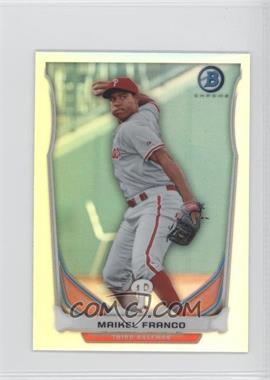 2014 Bowman - Bowman Scout Top 5 Prospects Mini Chrome Refractors #BM-PP1 - Maikel Franco