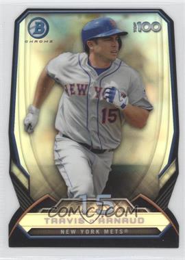 2014 Bowman - Bowman's Top 100 Prospects Chrome - Refractor Die-Cut #BTP-15 - Travis d'Arnaud /99