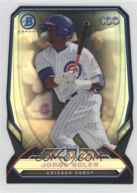 2014 Bowman - Bowman's Top 100 Prospects Chrome - Refractor Die-Cut #BTP-41 - Jorge Soler /99