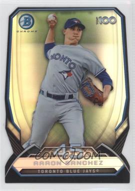 2014 Bowman - Bowman's Top 100 Prospects Chrome - Refractor Die-Cut #BTP-45 - Aaron Sanchez /99