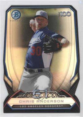 2014 Bowman - Bowman's Top 100 Prospects Chrome - Refractor Die-Cut #BTP-61 - Chris Anderson /99