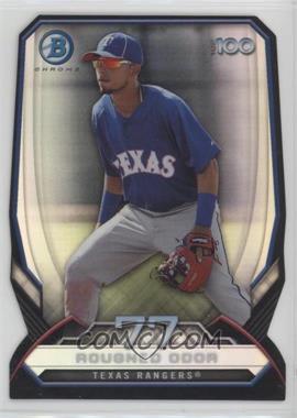 2014 Bowman - Bowman's Top 100 Prospects Chrome - Refractor Die-Cut #BTP-77 - Rougned Odor /99