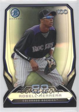 2014 Bowman - Bowman's Top 100 Prospects Chrome - Refractor Die-Cut #BTP-89 - Rosell Herrera /99