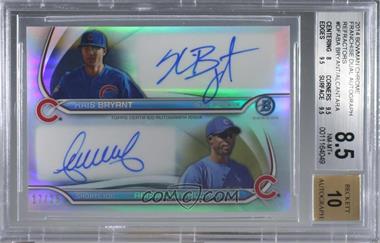 2014 Bowman - Dual Franchise Refractor Autographs #DFA-BA - Kris Bryant, Arismendy Alcantara /25 [BGS 8.5 NM‑MT+]