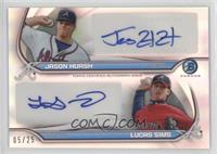 Jason Hursh, Lucas Sims #/25