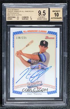 2014 Bowman - Perfect Game All-American Classic Autographs #PG-NC - Nick Ciuffo /235 [BGS 9.5 GEM MINT]