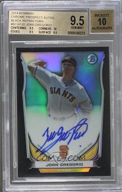 2014 Bowman - Prospect Autographs Chrome - Black Refractor #BCAP-JG - Joan Gregorio /99 [BGS 9.5 GEM MINT]