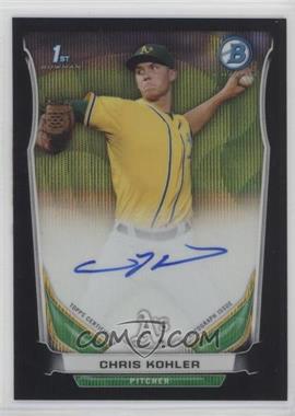 2014 Bowman - Prospect Autographs Chrome - Black Wave Refractor #BCAP-CK - Chris Kohler /50