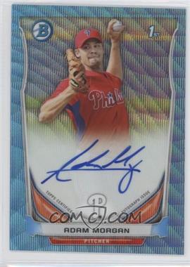 2014 Bowman - Prospect Autographs Chrome - Blue Wave Refractor #BCAP-AM - Adam Morgan /50